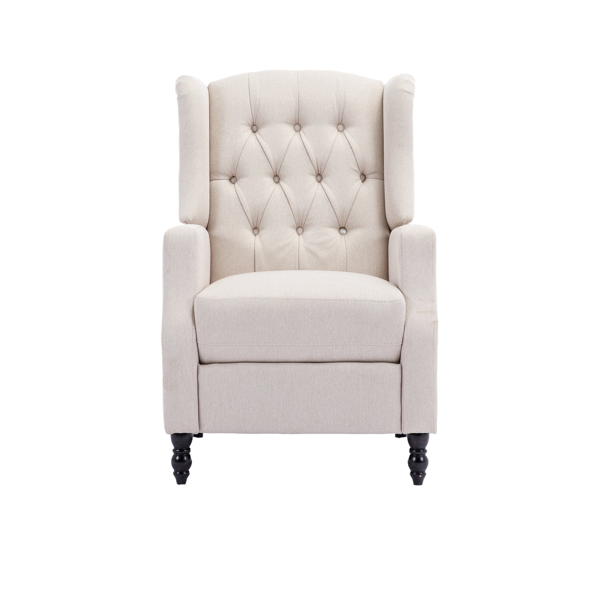 Resenkos Massage Recliner Chair, Fabric Recliner Sofa Home Theater Seating, Single Sofa Armchair Easy Lounge for Living Room, White Resenkos Massage Recliner Chair, Fabric Recliner Sofa Home Theater Seating, Single Sofa Armchair Easy Lounge for Living Room, White