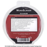 ECS OHUSB WordSlinger Deluxe Overhead USB Transcription Headset