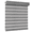 Gray-50% Blackout, variant on Allesin Zen No Drill No Tools Cordless Zebra Blinds, White, 34.5"Wx72"H