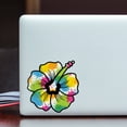 thumbnail image 3 of Hibiscus Decal Paint Splash Sticker Vinyl Rear Window Car Truck Laptop Flower Wall Water and Fade Resistant 4 Inches, 3 of 4