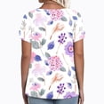 thumbnail image 3 of Patlollav Plus Size Tops For Women Summer V Neck Shirts Short Sleeve Oversized Casual Ladies Flowy Tunics Tee, 3 of 6