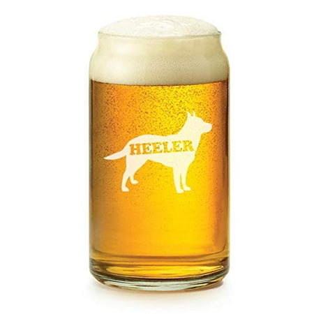 

16 oz Beer Can Glass Australian Cattle Dog HEELER