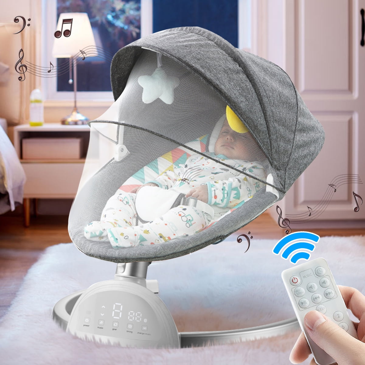 remote control baby rocker