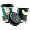 thumbnail image 3 of VeZee Doodles Everyday Disposable Paper 12oz Hot/Cold Cups With Lids for Deli,Tea Corner, Party, Picnic,Travel and Events:84 CT, 3 of 6