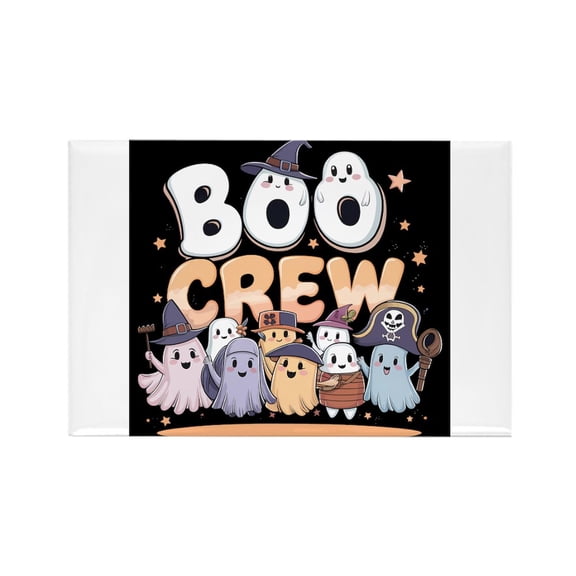CafePress - Boo Crew Halloween T Shirt - Rectangle Magnet, 2"x3" Refrigerator Magnet