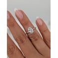 thumbnail image 5 of solitaire jewels 2.5CT Oval Moissanite Solitaire Engagement Ring For Women, 14K White Gold, 5 of 6