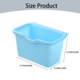 thumbnail image 2 of 1PC Cabinet Hanging Garbage Bin Cabinet Plastic Trash Pattern Door Hanging Basket Garbag Waste Can Kitchen Food Storage Quality Kitchen Garbage Wall Mounted Storage Box Blue, 2 of 7