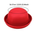 thumbnail image 3 of Faux Wool Rolled Brim Dome Hat Classic Dress Costume Hat for Men Women Autumn Winter Party Performance, 3 of 5