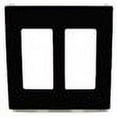 thumbnail image 2 of Leviton Decora Plus Screwless Snap-On Wallplate, 2-Gang, Black (80309-SE), 2 of 2