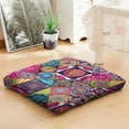 thumbnail image 4 of Soft Meditation Cushion 22in Square, Dutch Velvet Boho Pillow for Yoga, Relaxation and Floor Seating, 4 of 7