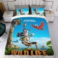 thumbnail image 4 of La Vida Salvaje Conjunto de sábanas temático, trío de piezas, cómodo y amigable con la piel, diseño único, regalo de decoración para el hogar para familiares, amigos y fans,140cm *210cm, 4 of 6