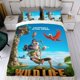 thumbnail image 4 of La Vida Salvaje Conjunto de sábanas temático, trío de piezas, cómodo y amigable con la piel, diseño único, regalo de decoración para el hogar para familiares, amigos y fans,135cm *200cm, 4 of 6