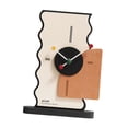 thumbnail image 2 of GUOOL Modern Table Clock Decorative Birthday Gift Wood Desktop Decoration Simple Desk Orange, 2 of 9