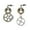 A, variant on Fashion Jewelry Decor Gear Pendant Dangle Earrings Antique Long Hook Earrings