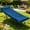 blue, variant on ZHICHUN Foldable Camping Bed with Detachable Mattress 500LBS Steel Frame Portable Outdoor Folding Bed