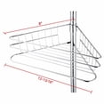 thumbnail image 5 of 4-Layer Rustproof Bathroom Corner Shelf Caddy - Tension Pole Storage with Hooks for Shampoo, Soap, and Towels, 5 of 8
