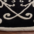 thumbnail image 3 of Safavieh Soho Aras Abstract Area Rug, Black/Ivory, 6' x 6' Round, 3 of 10
