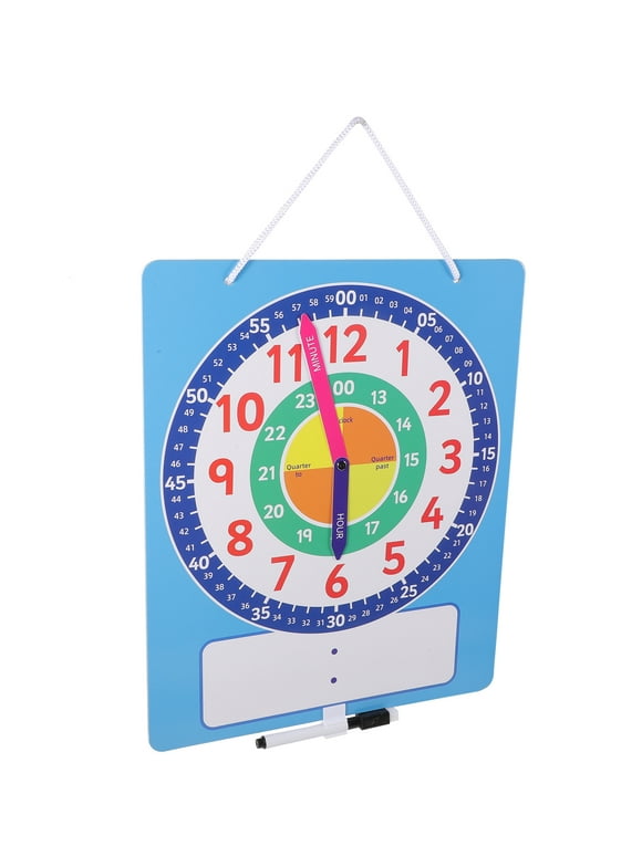 Time Teaching Aids Learn to Tell Clock for Kids Learning Clocks Ages 5-7 Educational Toy Classroom Toys Children Pupils