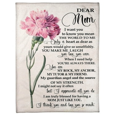dear mom. i want you to know you mean the world to me poster home decor,Interior wall decoration, living room, bedroom, frameless 12x16 inches