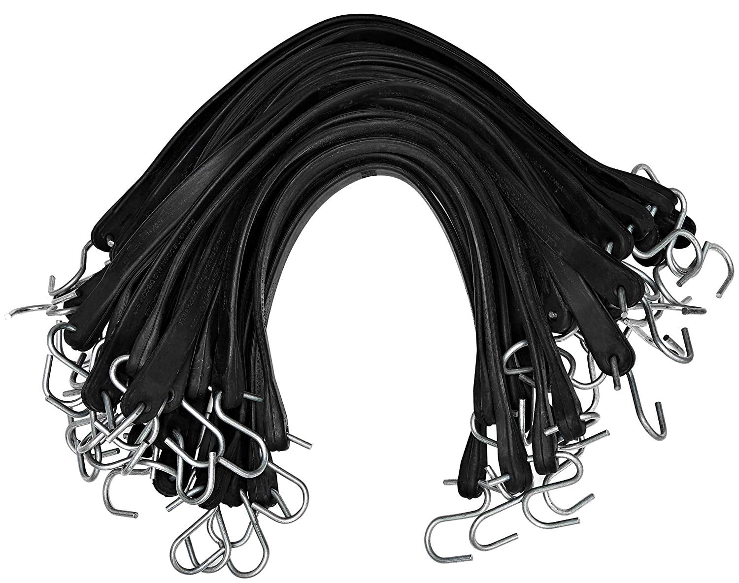 Heavy Duty 41" inch 100% Natural Rubber Bungee Strap 10 Pack Tie down Cord 
