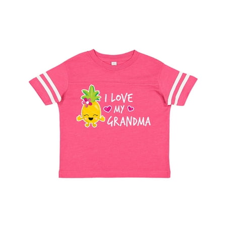 

Inktastic I Love My Grandma with Pineapple Gift Toddler Toddler Girl T-Shirt