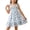 Blue, variant on Teylalorva Girls Floral Dress, Ruffles Flowy Sleeveless Casual Cute Summer Smocked Sundress Purple Size 7