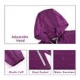 thumbnail image 4 of Beautiful Giant Polyester Women Lightweight Windbreaker Outdoor Hiking Long Sleeve Hooded Jacket, 4 of 5
