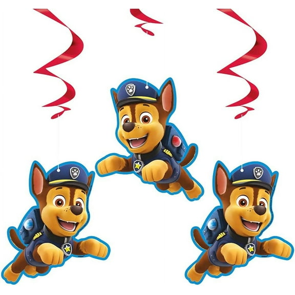 Unique Paw Patrol Hanging Swirl Decorations, 26", Multicolor