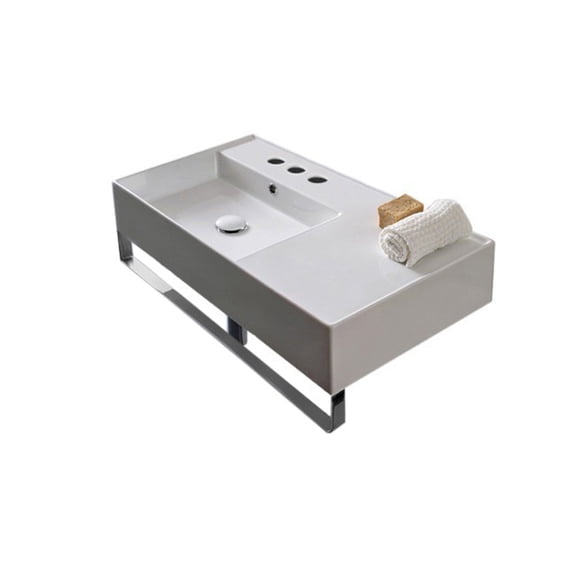 Nameeks Scarabeo 5115-Tb-Three Hole Scarabeo Teorema 2.0 32" Ceramic Wall Mount Bathroom