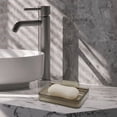thumbnail image 2 of Unique Bargains 1 Pc Waterproof Soap Holder Wall Mounted Gray Soap Holder for Bathroom 5.31"x4.13"x1.1", 2 of 6