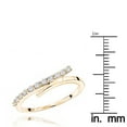 thumbnail image 3 of Ladies 18K Womens Designer Natural 0.3 Ctw Diamond Wedding Band For Her (Yellow Gold Size 8), 3 of 3