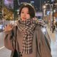 thumbnail image 4 of Bufanda de celosía de mil pájaros mujer otoño e invierno cien chicas estudiantes pareja babero marea, 4 of 5