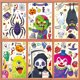 thumbnail image 4 of 1Pc Halloween decoración del hogar pegatina de pared PVC creativo pegatina de dibujos animados ornamento Levamdar BST3140535-1, 4 of 5
