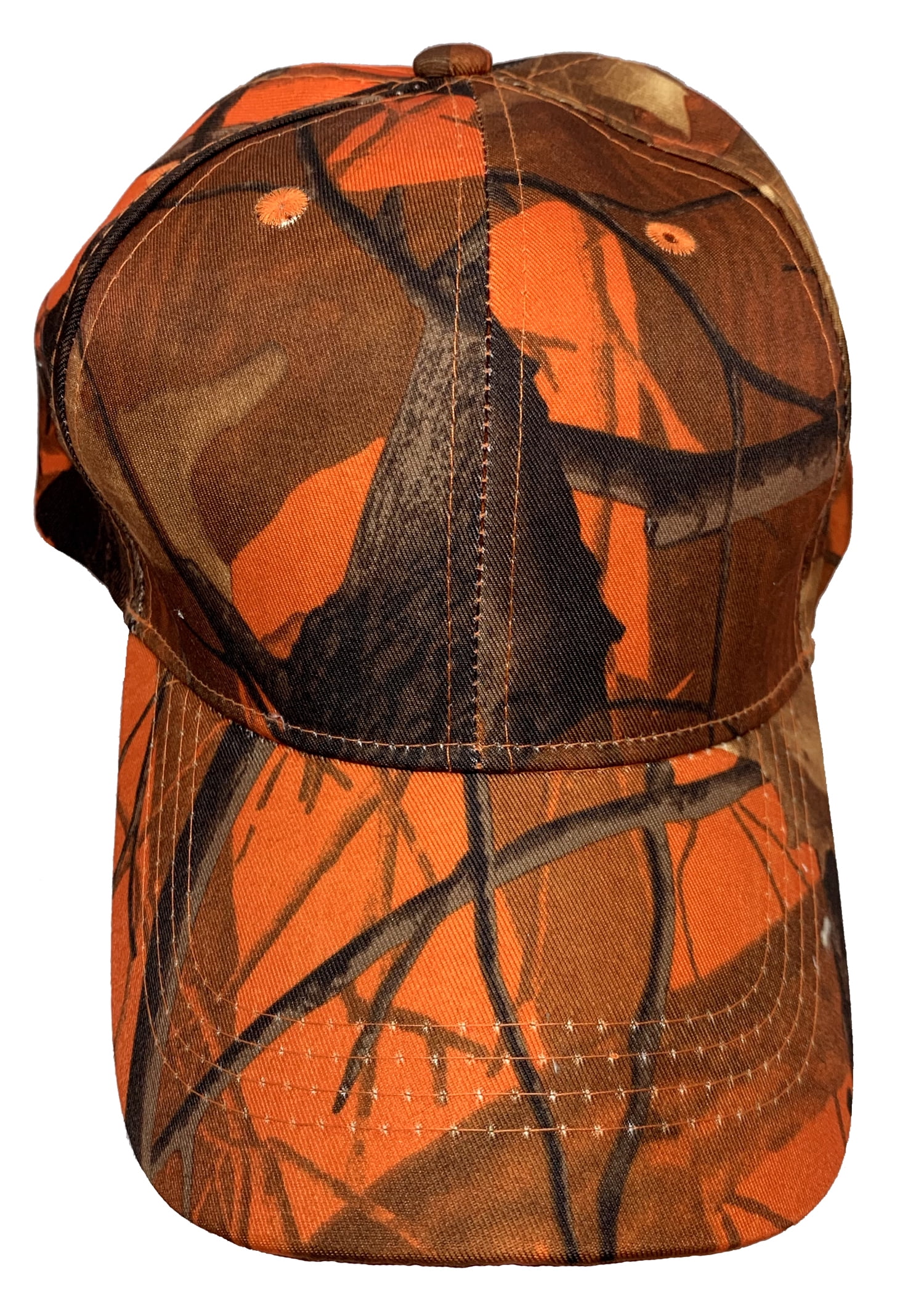 Camouflage Camo Hardwoods RealTree Blaze Orange Hat Cap Hunting Fishing 