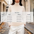 thumbnail image 3 of Cmfcve Womens Turtleneck Sweater Long Sleeve Slim Fit Casual Pullover Knit Shirs Fall Winter Basic Layering Top, 3 of 7