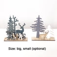 thumbnail image 2 of Elk Christmas Tree Wood Craft Xmas Decoration for Home Office 2 Sizes Optional, 2 of 4
