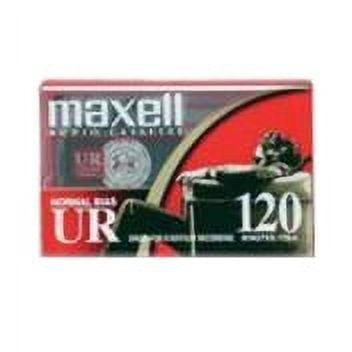 Maxell Normal Bias 120 Minutes Audio Cassette Tape, 2 Count