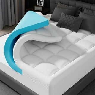 ELEMUSE Memory Foam Mattress Topper Double (135x190cm) - Soft, Washable Cover, OEKO-TEX & CertiPUR-US Certified-953244