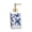 C, variant on Ceramic Dish Soap Dispenser with Matte Gold Pump for Bathroom Kitchen Laundry ,15.2oz/450ml, White