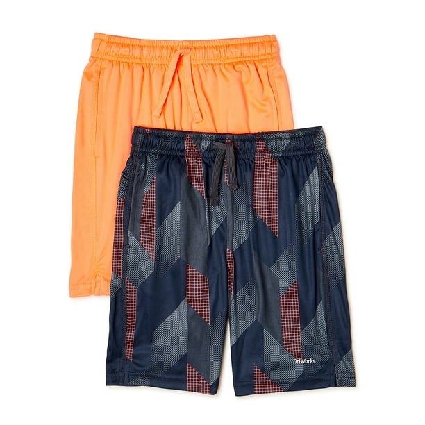 Athletic Works Boys Shorts, 2Pack, Sizes 418 & Husky