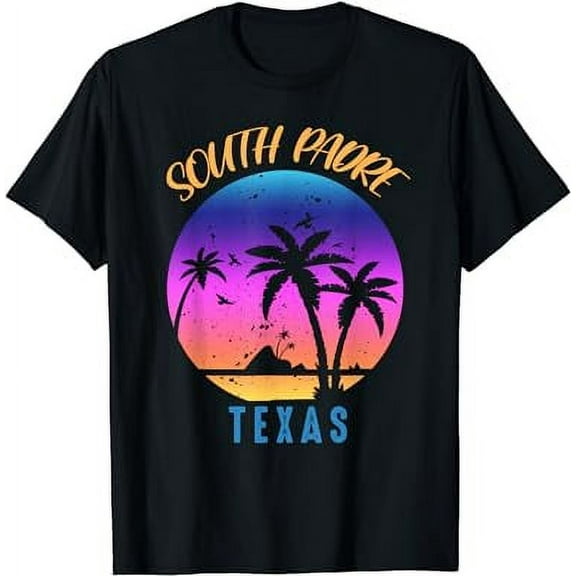SOUTH PADRE Island Retro Texas Trip 2024 Sunset Matching T-Shirt
