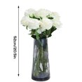 thumbnail image 3 of fastboy 10pcs Artificial Rose Flower Simulation Floral Decor Home Office Wedding Cloth artificial Flower, White, 3 of 4
