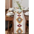 thumbnail image 4 of Table Runner Dresser Scarves 72 Inch Long, Aztec Southwestern Native Ethnic Tribal Abstract Linen Dining Table Runners Boho Geometric Art Tabletop Scarf for Wedding Holiday Party Kitchen, 4 of 7
