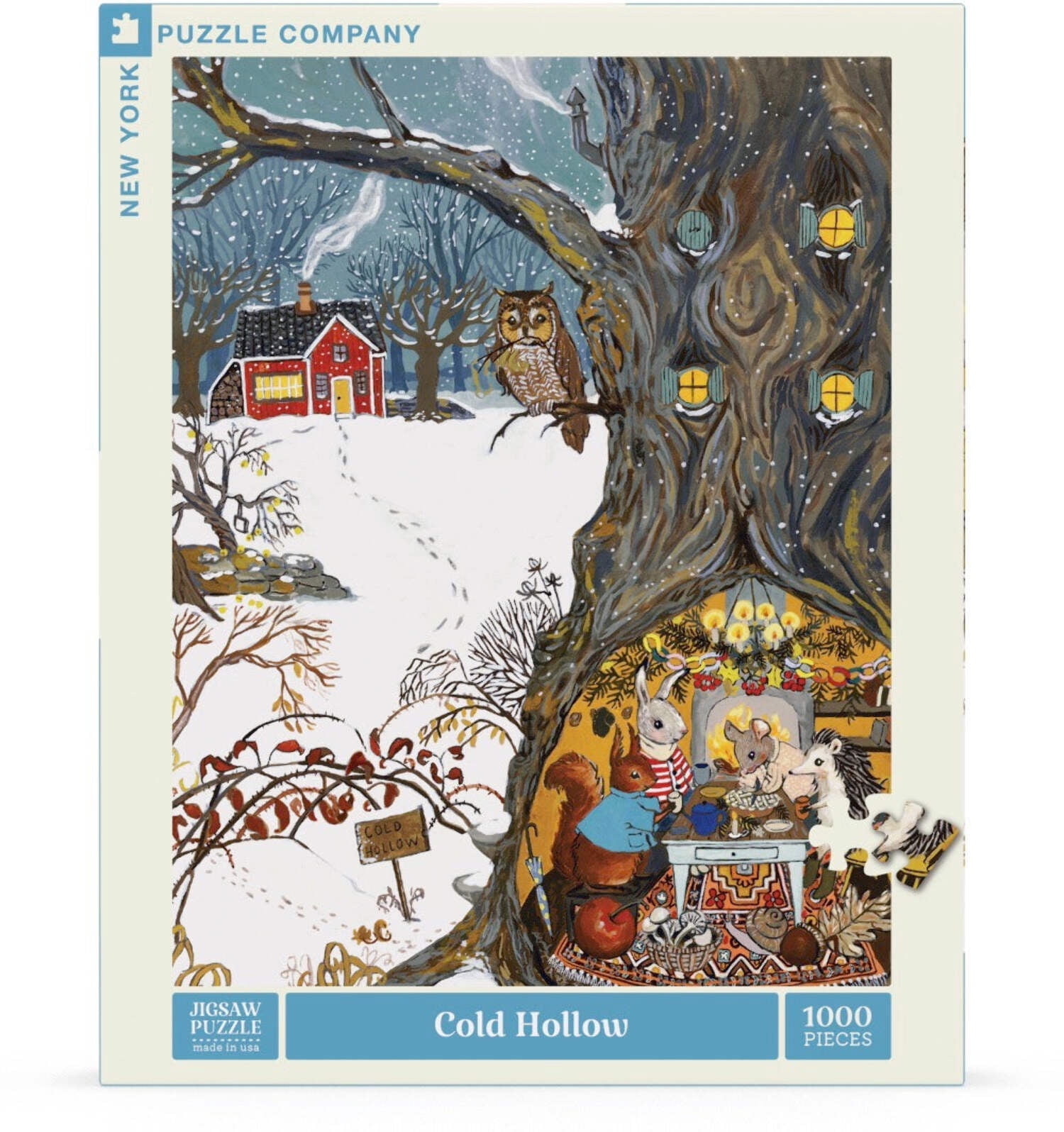 New York Puzzle Company Cold Hollow 1000 Piece Jigsaw Puzzle