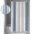 thumbnail image 4 of Abstract Geometric Blue Stripe, Bathroom Curtain 72 Inch Shower Curtain with Hooks, White Backdrop Waterproof Polyester Bath Curtain Washable Bathtub Curtain 48''x 72'', 4 of 6