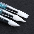 thumbnail image 4 of 3 uds doble extremo Nail Art silicona UV Gel escultura tallado constructor relieve punteado pluma pincel herramienta de manicura (azul), 4 of 5