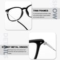 thumbnail image 6 of Joopin Blue Light Glasses Men Anti Eyestrain Lightweight TR90 Frame Computer Gaming Blue Light Blocking Glasses for Women UV400, 6 of 8