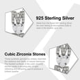 thumbnail image 3 of Silver Mom Necklace with Cubic Zirconia Stones - Heart Cubic Zirconia - 925 Sterling Silver - Adjustable Necklace 16"-18" Included - Necklace For Mom, 3 of 4