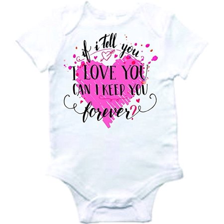 Design With Vinyl Cute Baby Clothes Mom I Love You Novelty Baby