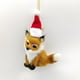 thumbnail image 4 of mfyjkho Colgante navideño de zorros pequeños de imitación, adorno colgante de felpa de lana artificial, 2,36 x 2,75 pulgadas, juego de 2 para decoración navideña del hogar., 4 of 4